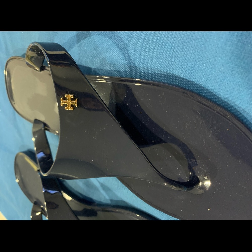 Sz 8 Navy Blue Tory Burch Sandals